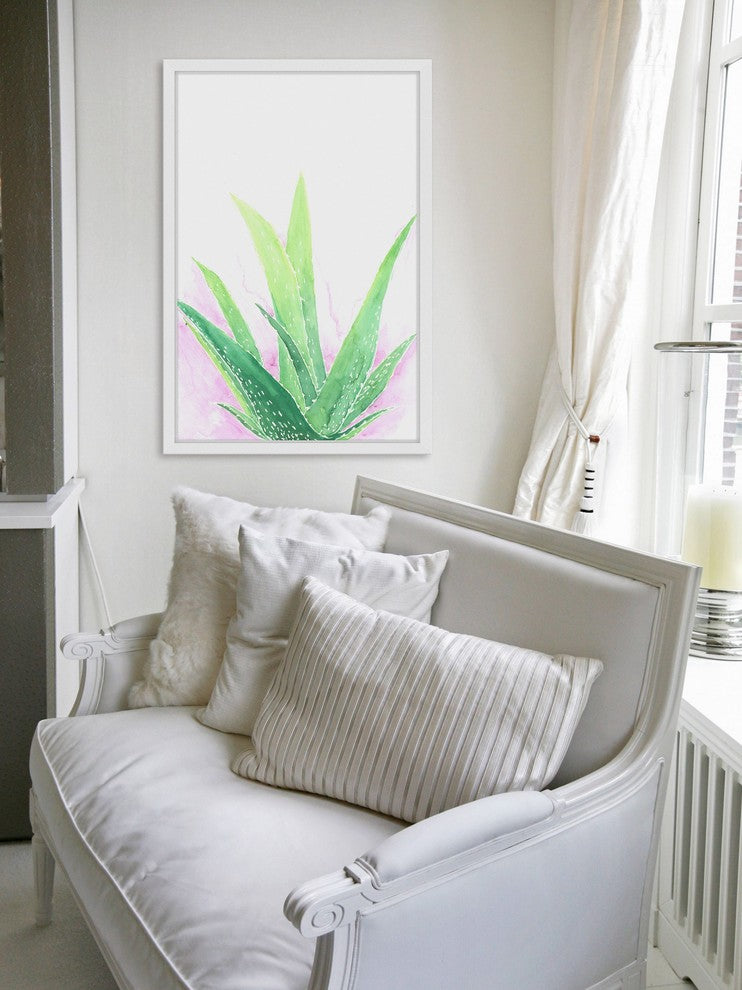 "Agave" Framed Painting Print, 12"x18"