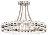 CRYSTORAMA CLO-8894-BN Clover 4 Light Brushed Nickel Ceiling Mount