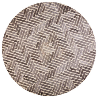 Weave & Wander Saena Taupe/Natural Rug, 8'x8' Round