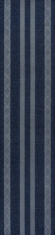 Nautisk Trellis Stripe Machine-Washable Area Rug, 2 X 8