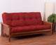 Blazing Needles Vitality 8" Microsuede Full Futon Mattress, Cardinal Red
