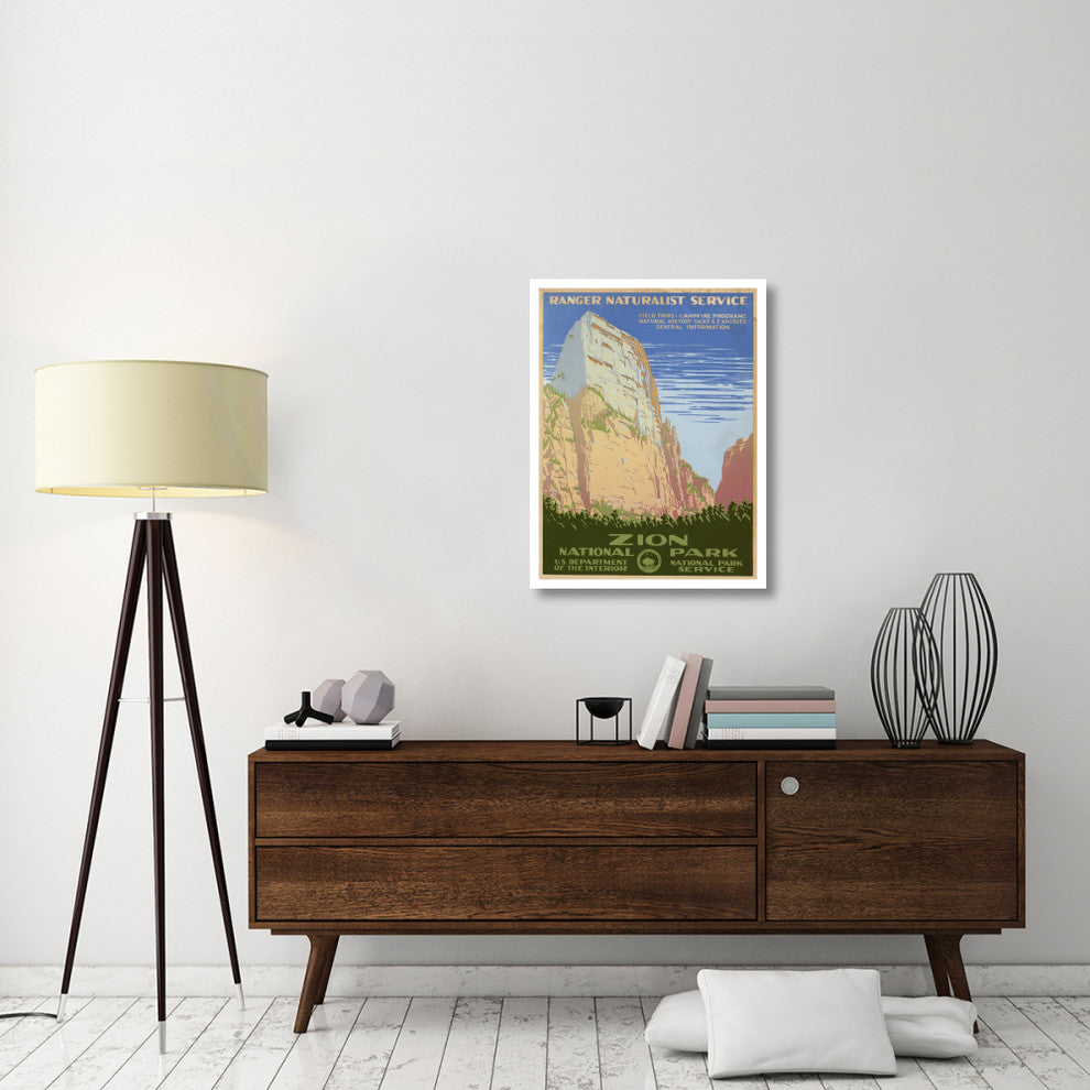 "Zion National Park, ca. 1938" Paper Print by Ranger Naturalist Service, 26"x34"