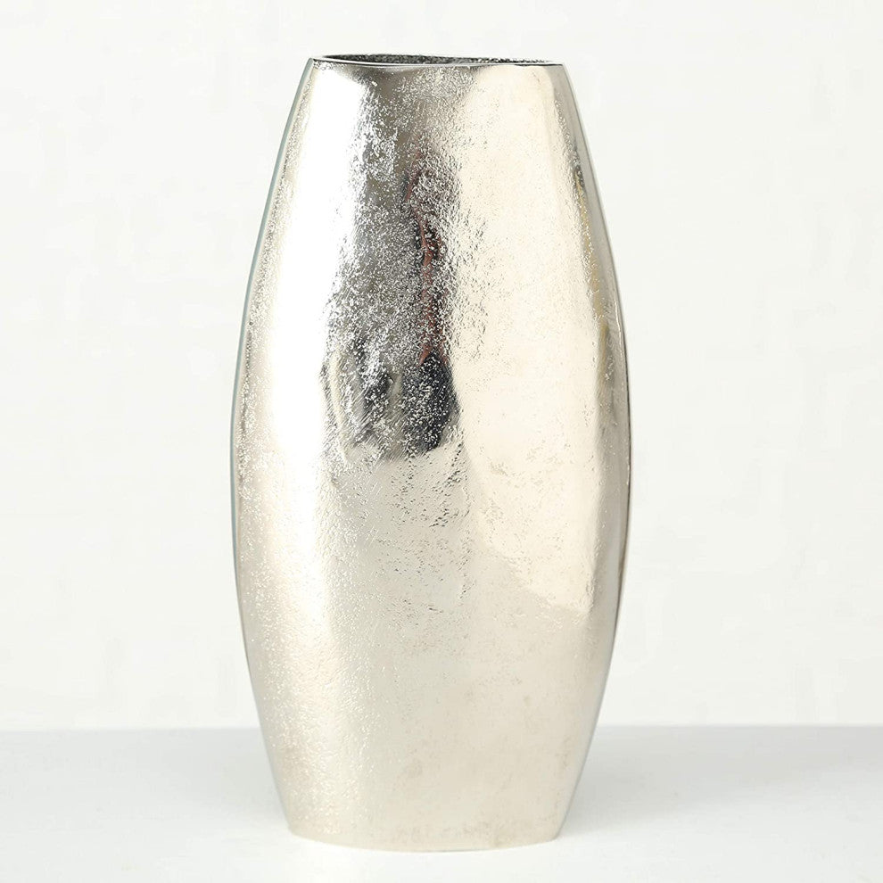 Sand-Cast Silver Table Vase