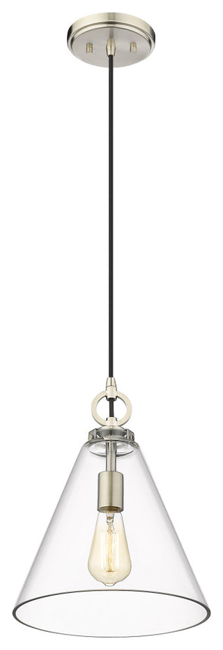 Zlite 3034P11-BN 1-Light Pendant, Clear