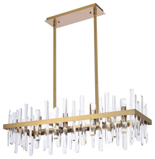 Modern Satin Gold 20-Light Chandelier