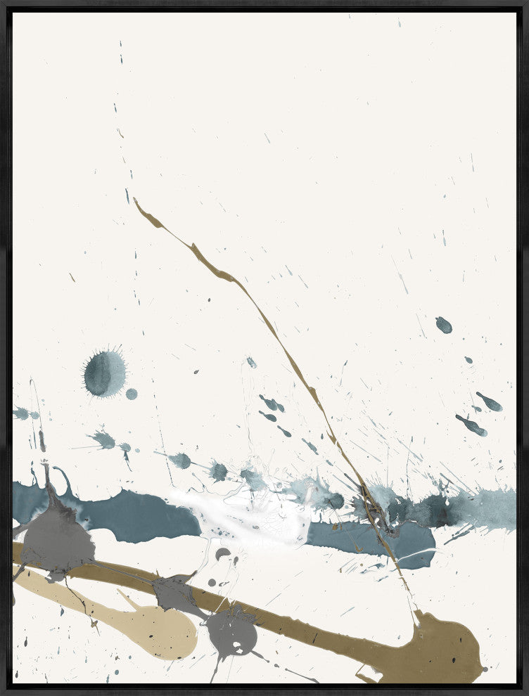 24x32 Winding Road VI, Framed Artwork, Black