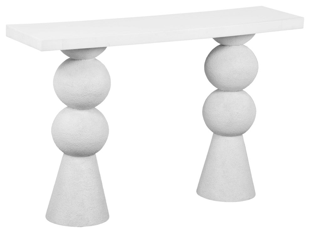 Lupita White Console Table