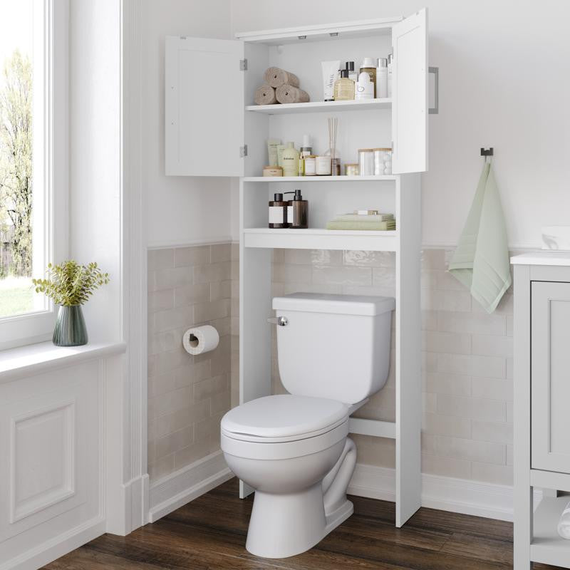 Vega Over the Toilet Bathroom Storage Cabinet, White