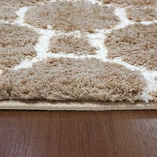 Silky Shag 5903-115 Area Rug, Beige, 6'7"x9'6"