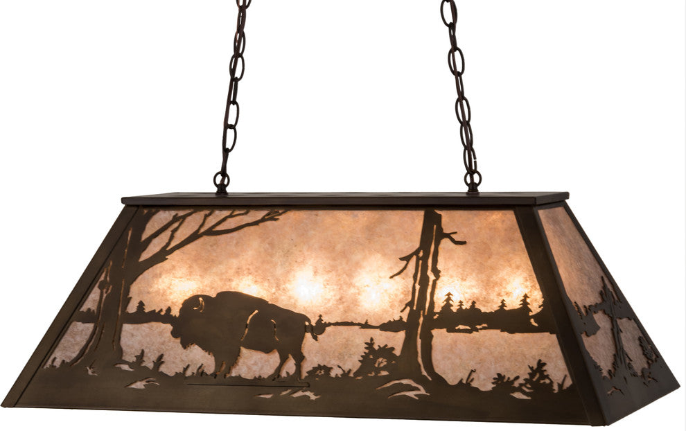 33L Buffalo at Lake Oblong Pendant