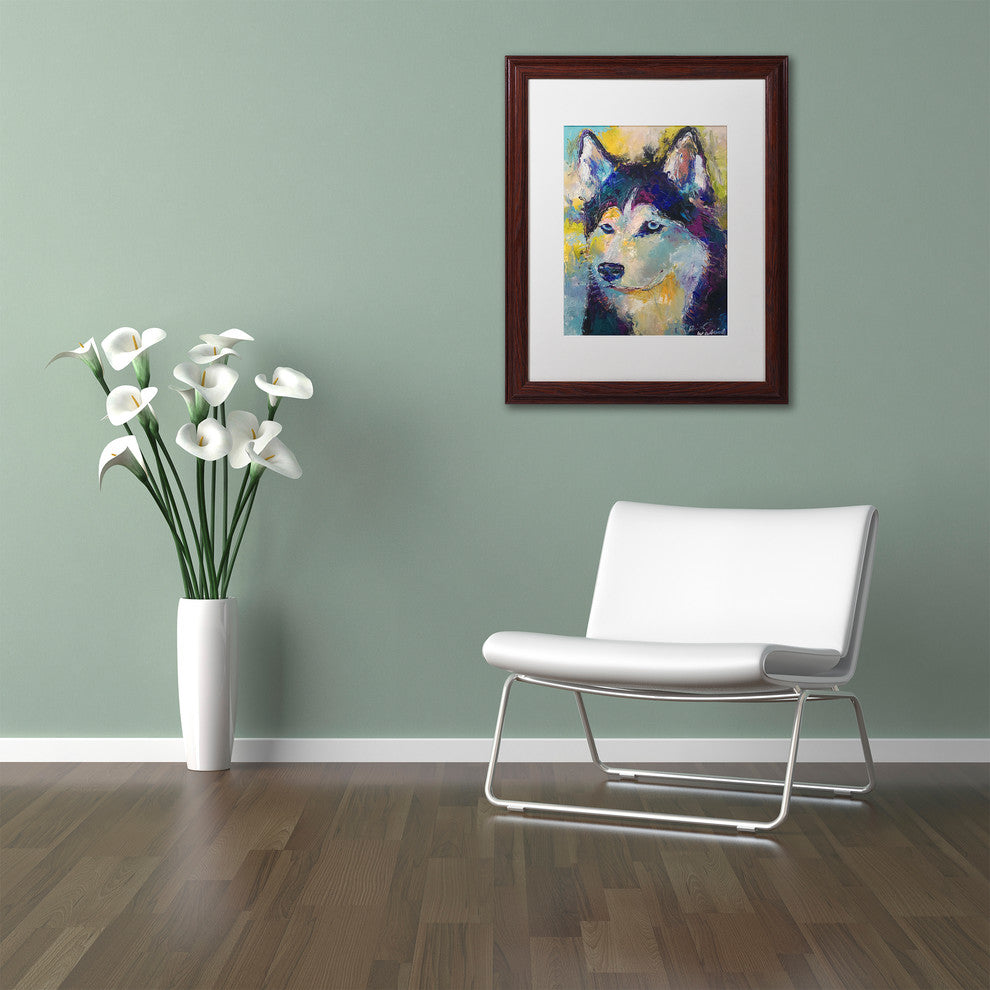 "Art Husky" by Richard Wallich, Matted Framed Art