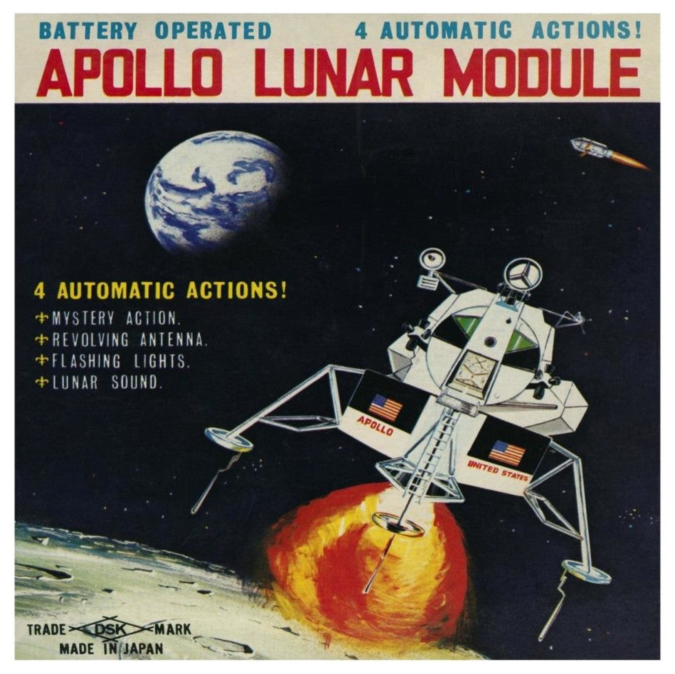 "Apollo Lunar Module" Digital Paper Print by Retrorocket, 32"x32"