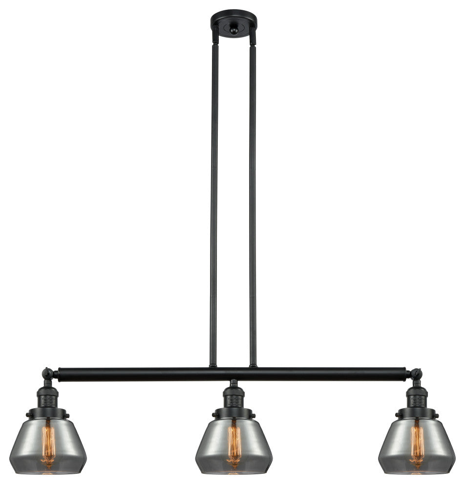 Innovations Lighting 213-Bk-S-G173-Led 3 Light Dimmable Led Island Light