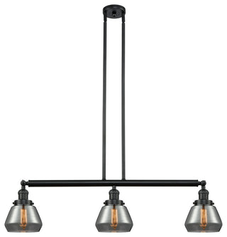 Innovations Lighting 213-Bk-S-G173-Led 3 Light Dimmable Led Island Light