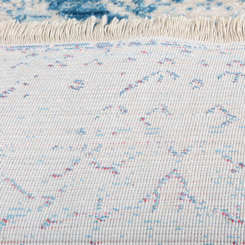 MACHINE MADE POLYESTER AREA RUGS  -Blue Color, Oriental ,Rugs for Living Room