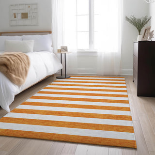 Premium Machine Washable Mayfield AMF528 Orange 5' x 7'6" Rug