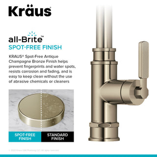 Sellette Pull-Down Kitchen Faucet, Spot Free Antique Champagne Bronze