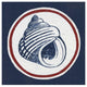 "Summer Shells III Nautical" Digital Paper Print by Kathrine Lovell, 26"x26"