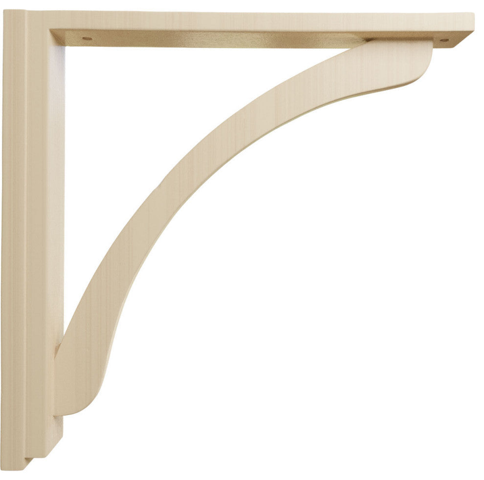 2 1/2"W x 17 3/4"D x 17 1/4"H Reece Shelf Bracket, Cherry