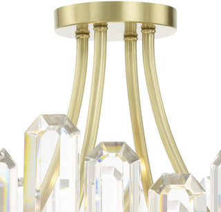 Crystorama Lighting Group BOL-8884 Bolton 4 Light 21"W Semi-Flush - Aged Brass