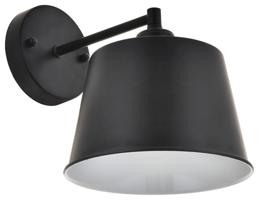 Black Finish 1-Light Wall Sconce