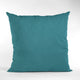 Sky Blue Solid Shiny Velvet Luxury Throw Pillow, Double sided 20"x36" King