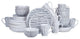 Stone Lain Nova Stoneware 32 Piece Dinnerware Set, Black