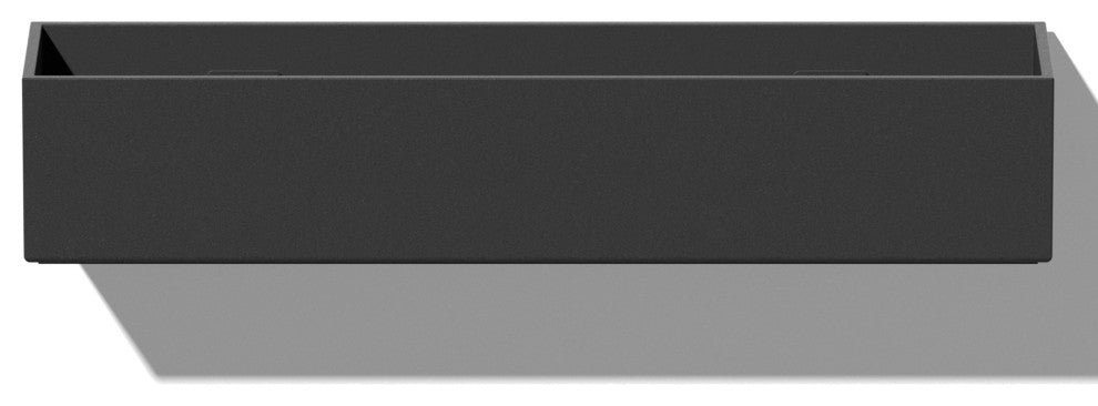 Veadek Geo Series Hanging Planter, Black, 16", 1 Pack