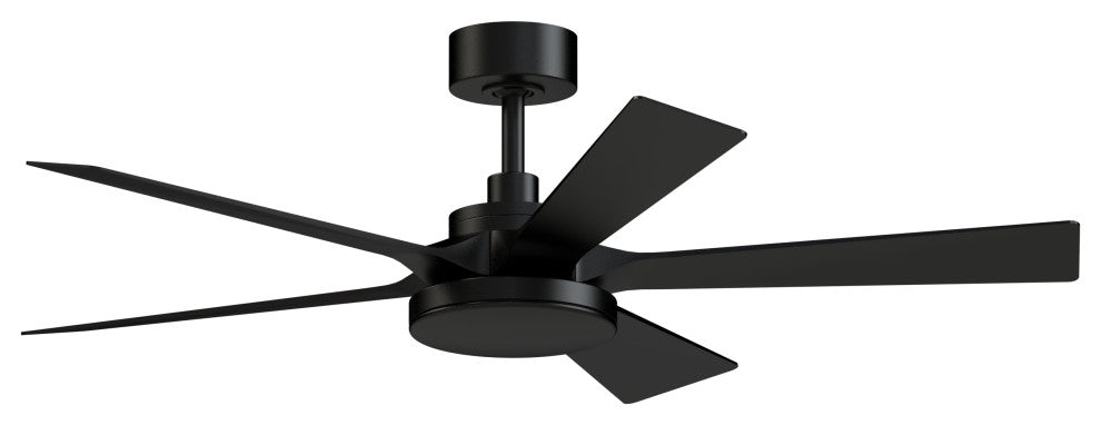 TorchAire 52" Indoor/Outdoor Fan With LED Light Kit Black/Black Blades