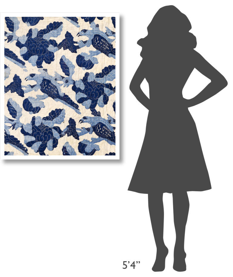 "Whole-cloth Quilt (detail)" Print 18th Century American Needleworker, 30"x37"