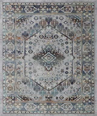 Noori Rug High-low Harriette Silver/Blue Rug