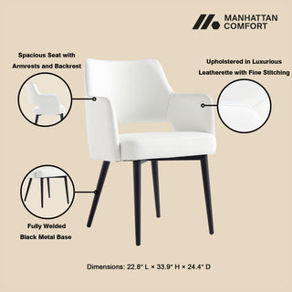 Manhattan Comfort Tremont Dining Arm Chair