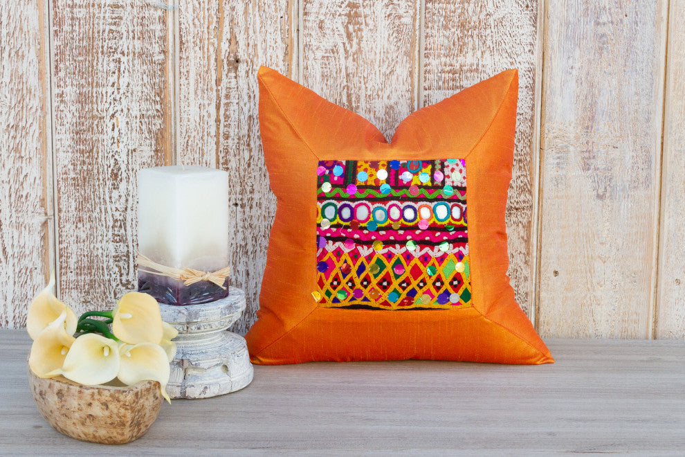 Anaya Indian Silk Decorative Pillow