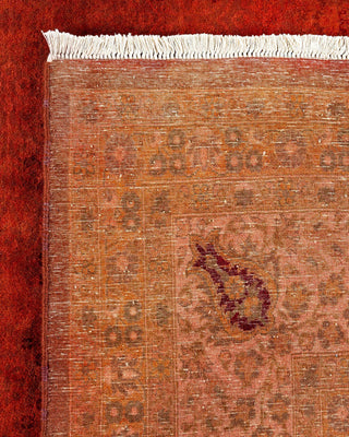 Fine Vibrance, One-of-a-Kind Hand-Knotted Area Rug Orange, 8'1"x10'7"