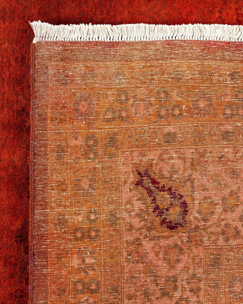 Fine Vibrance, One-of-a-Kind Hand-Knotted Area Rug Orange, 8'1"x10'7"