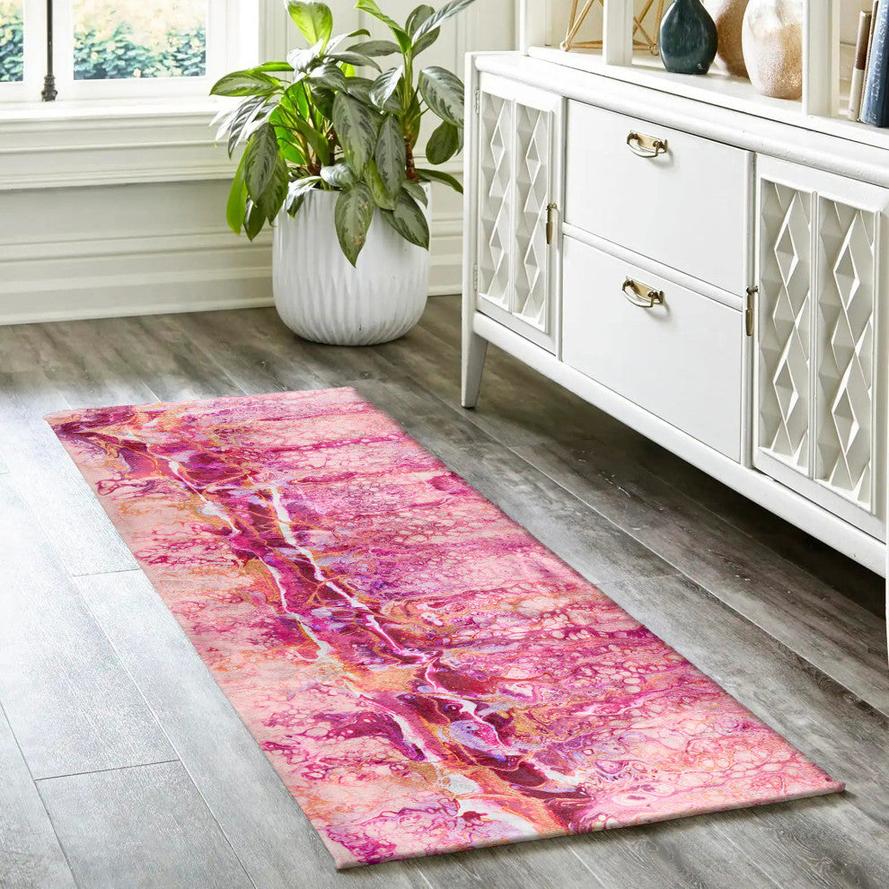 Kikiamo KK16 Flamingo 2'3" x 7'6" Runner Rug