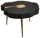 TOV Furniture Timber Black and Brass Coffee Table
