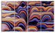 Abstract Mountains 3D Texture, Abstract Canvas Art Print, 48"x28", 4 Panels