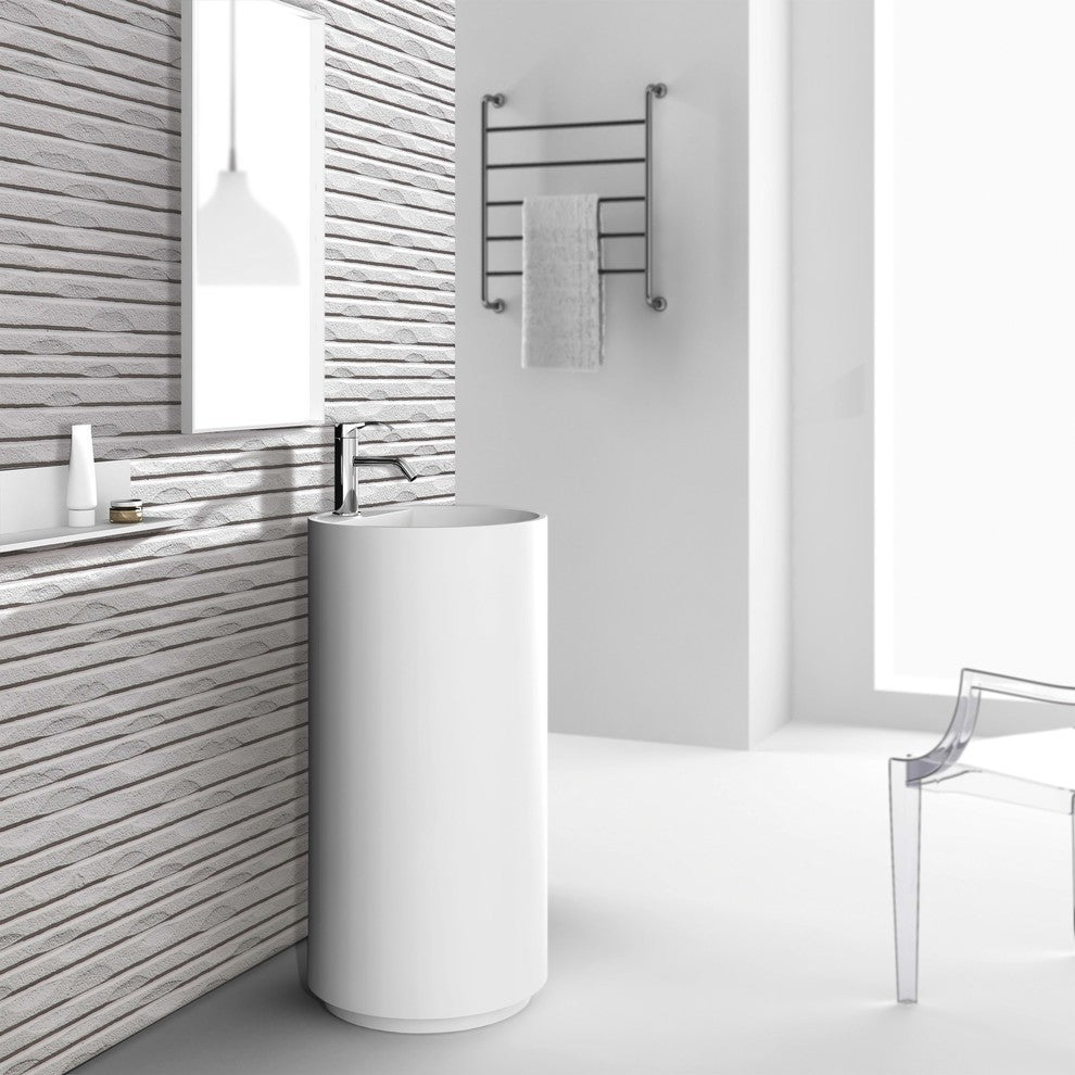 Fine Fixtures Crestview Pedestal, Pure White