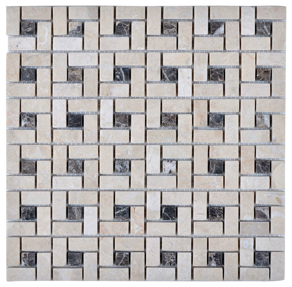 Legion Furniture 11.75"x11.75" Gusty Bluff Mosaic Tile