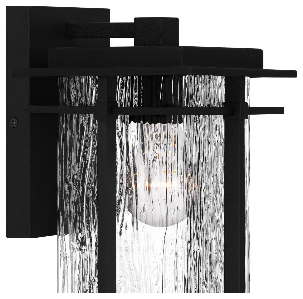 Quoizel MCL8406 McAlister 12" Tall Outdoor Wall Sconce - Earth Black