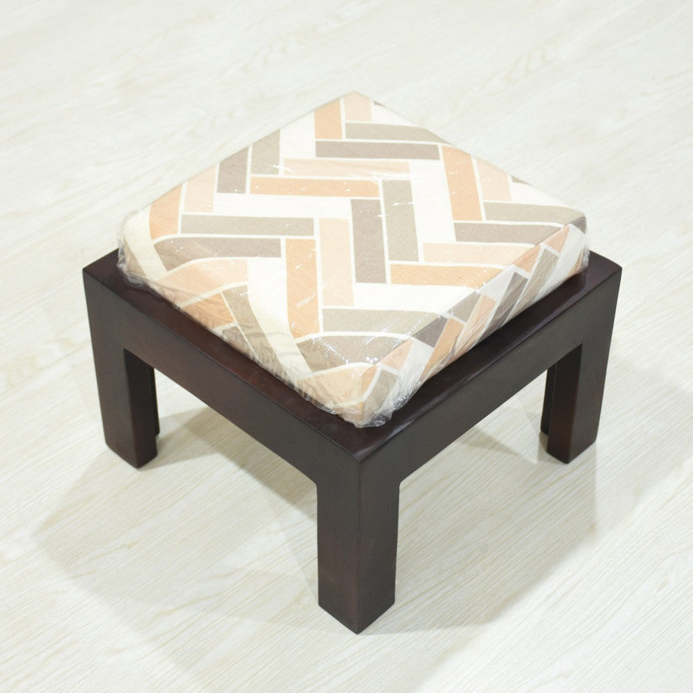 Handmade Mango Wood Light Walnut Color Rectangular Shaped, 14 X14 X9