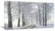 Winter Rural Road in the Morning, Large Forest Canvas Art Print, 32"x16"