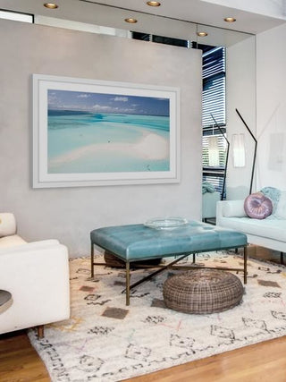 "Clear Blue Sea" Framed Painting Print, 36"x24"