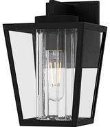 Jett One Light Outdoor Wall Lantern in Matte Black