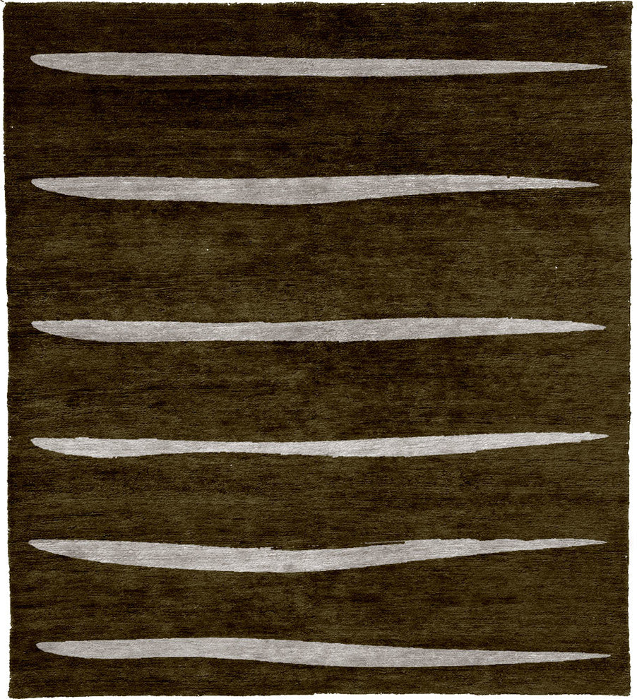 Plains A Hand Knotted Tibetan Rug, 6'x9'