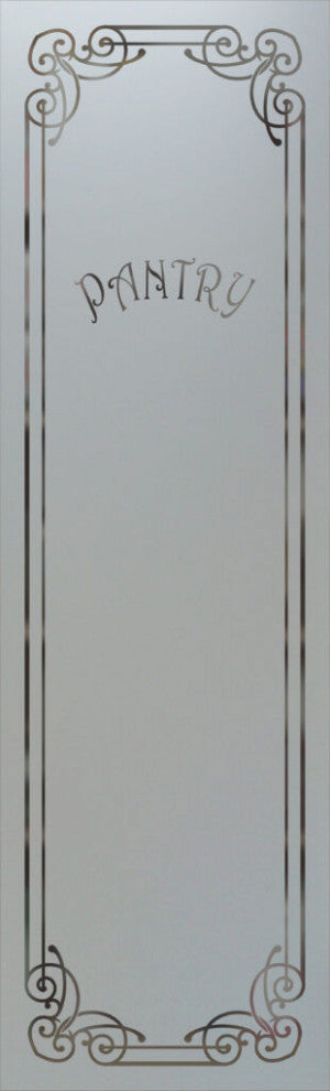 Pantry Door - Naples Harrington - Primed - 24" x 84" - Knob on Right - Push Open