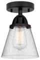Small Cone Semi-Flush Mount, Matte Black, Seedy, Seedy
