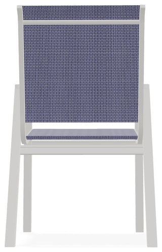 Bazza Sling Stackable Outdoor Dining Chair, Breeze/Snow
