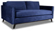 Nativa Interiors Chantel 72" Sofa, Blue, Deep Plush Depth